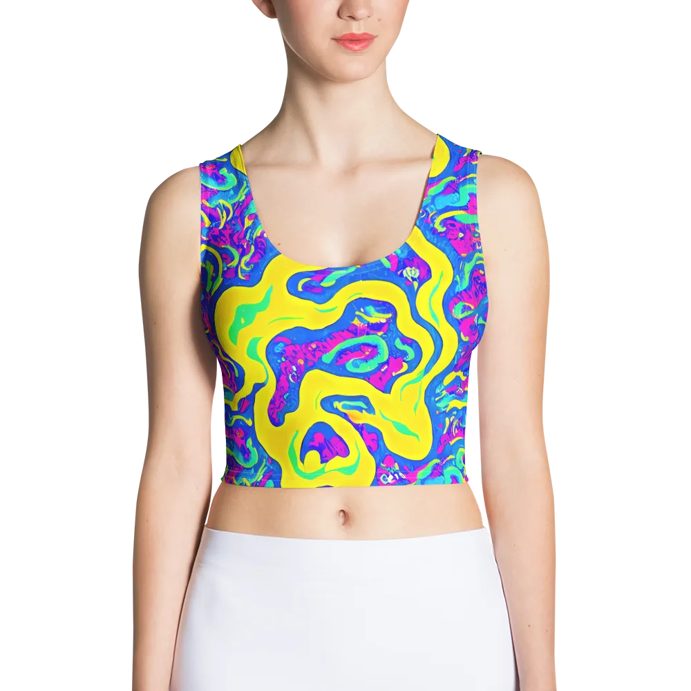 Fevered Flow on Crop Top — Front