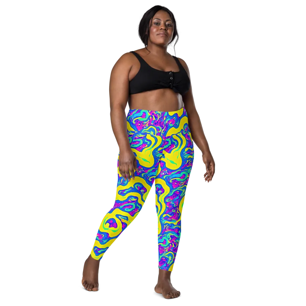 Fevered Flow on Leggings with Pockets — Front