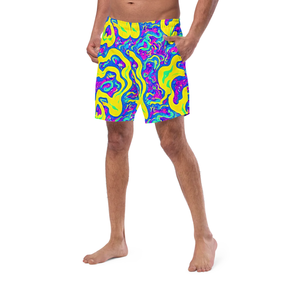 Fevered Flow on Swim Trunks — Left Front