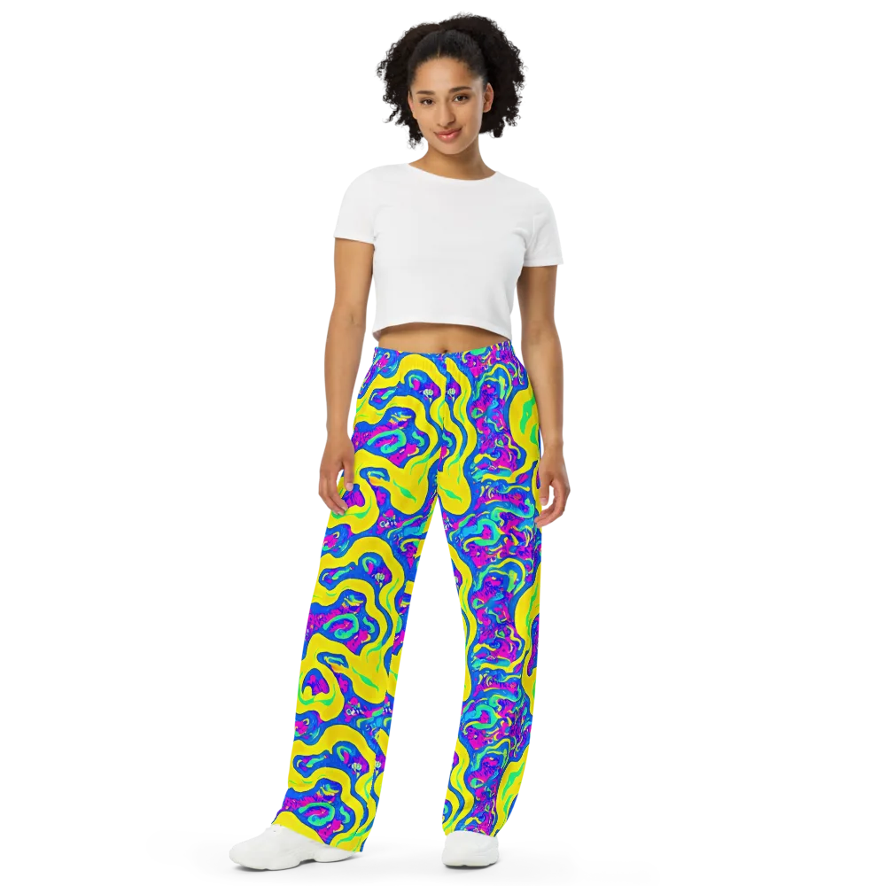 Fevered Flow on Wide-Leg Pants — Front