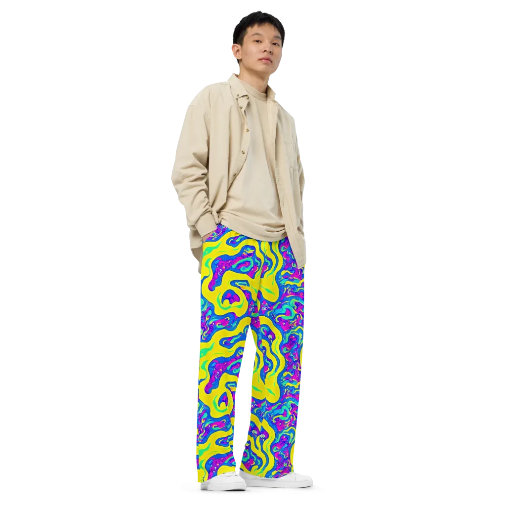 Fevered Flow on Wide-Leg Pants — Right Front