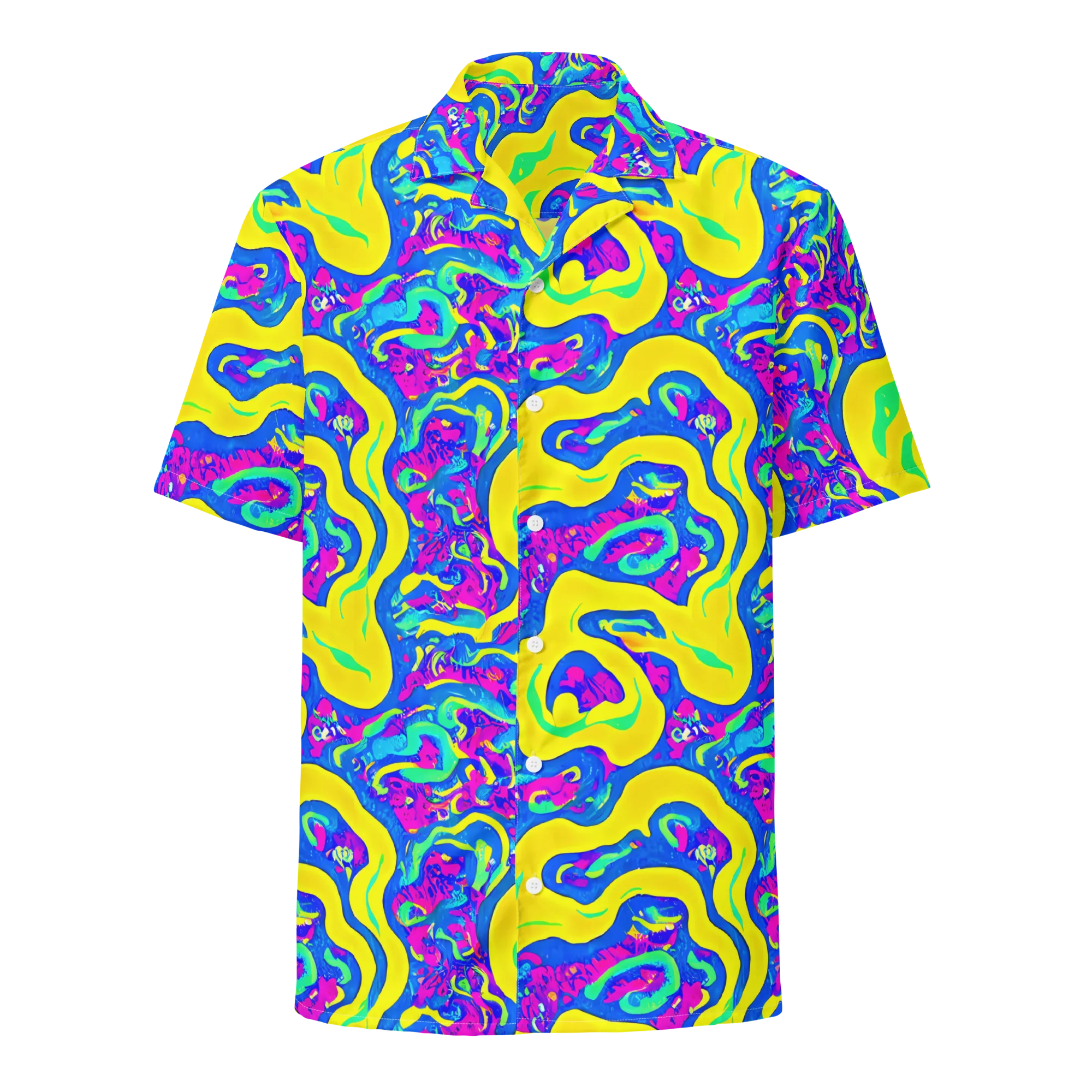 Fevered Flow on Button Shirt — Front