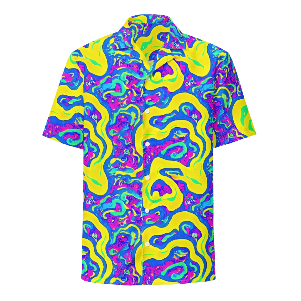 Fevered Flow on Button Shirt — Front