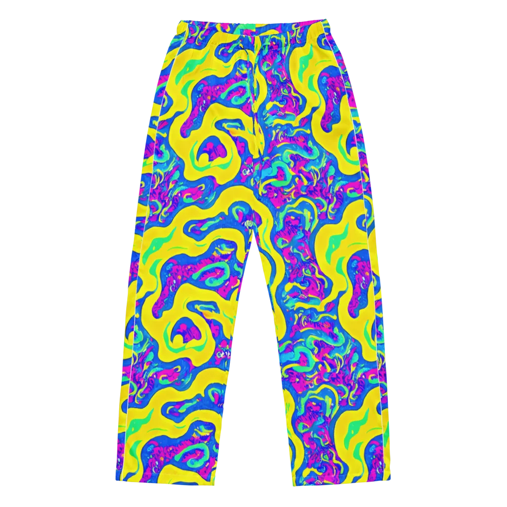 Fevered Flow on Women's Pajama Pants — Front