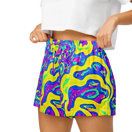 Fevered Flow on a Women's Pajama Shorts