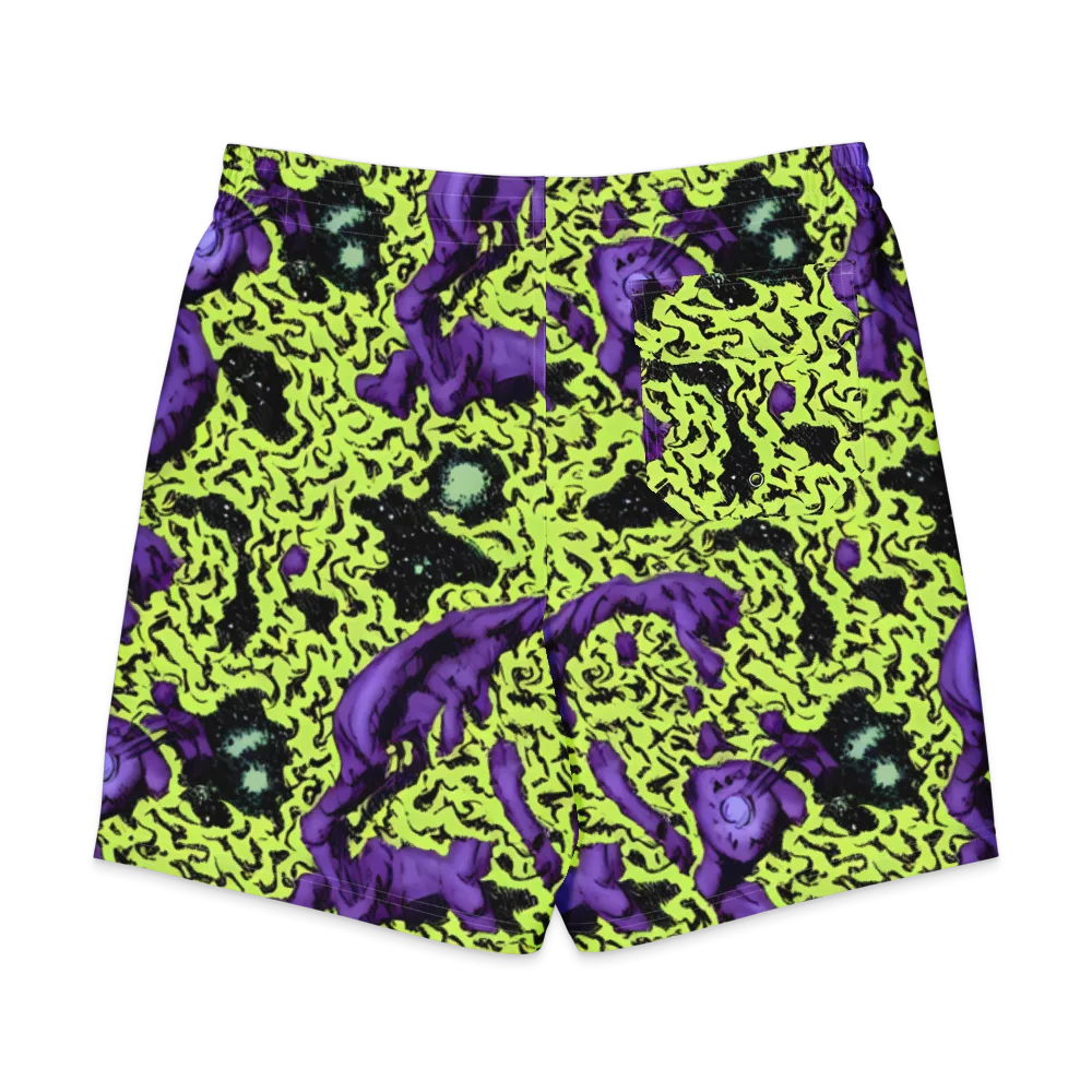 Violet Mayhem on Men's Board Shorts — Back