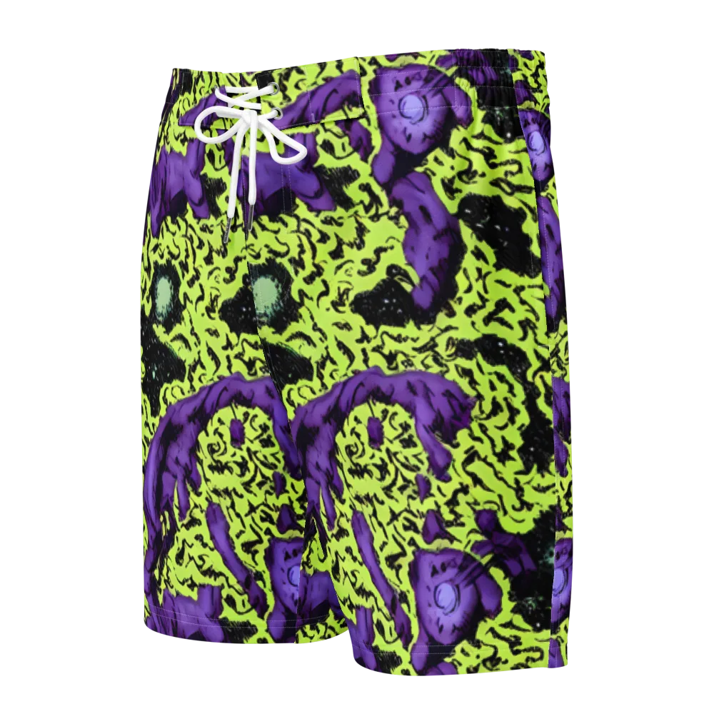 Violet Mayhem on Men's Board Shorts — Front