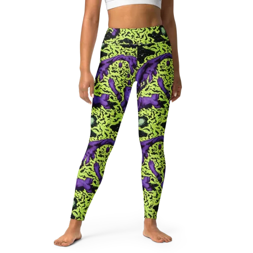Violet Mayhem on a Yoga Leggings