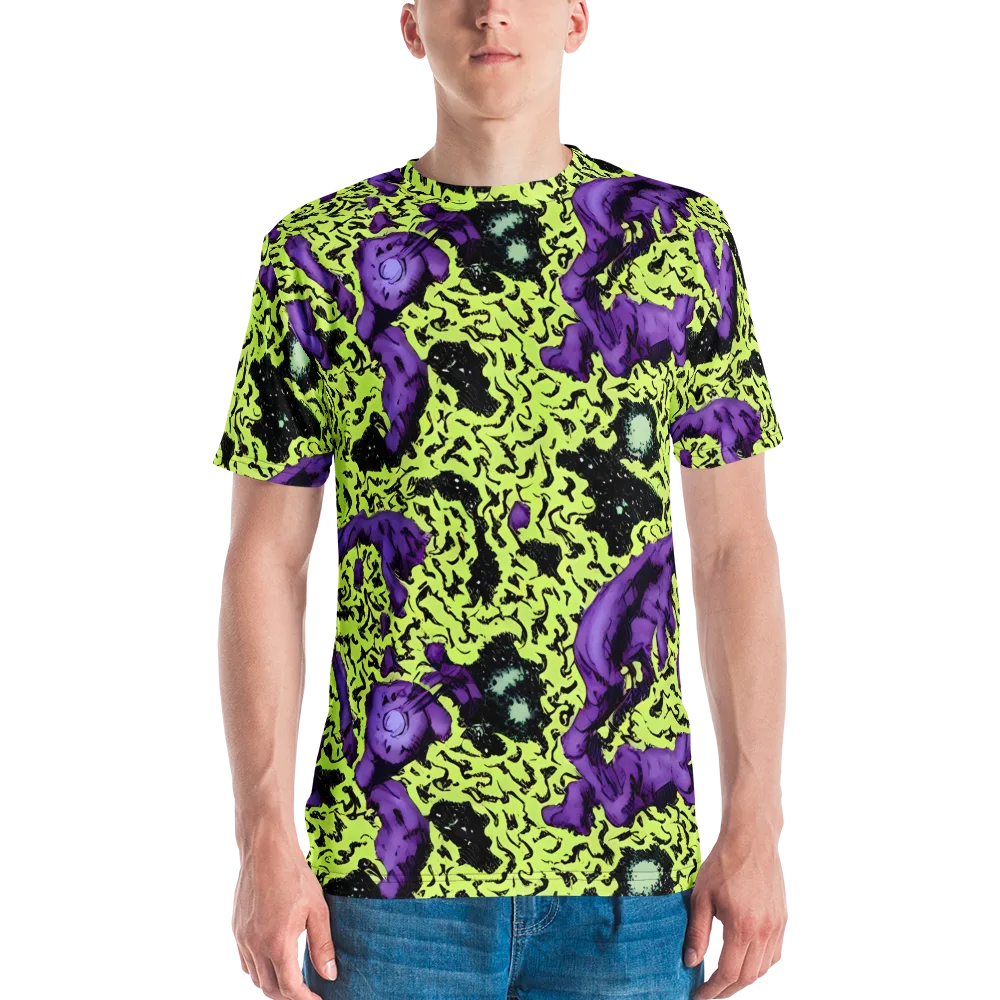 Violet Mayhem on Men's Crew Neck T-Shirt — Front