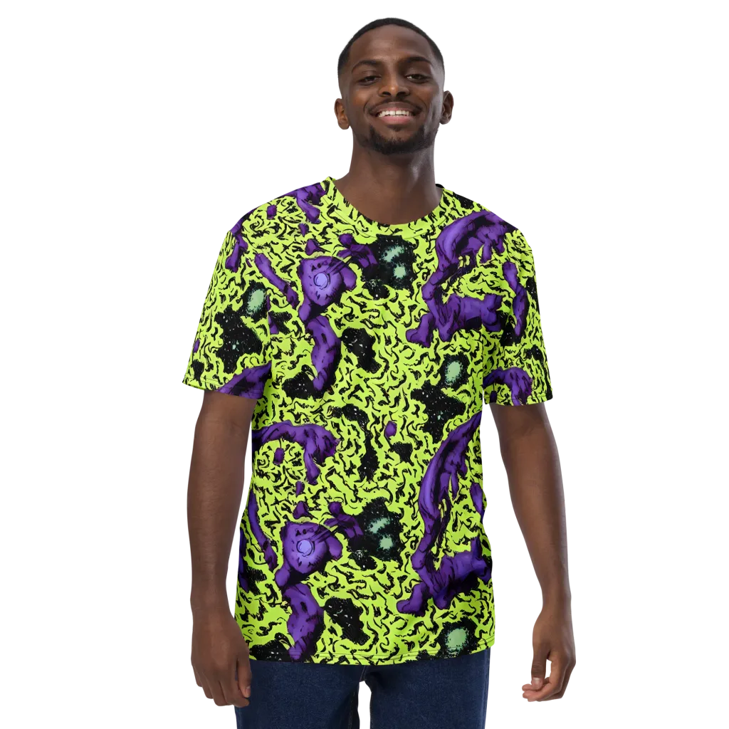 Violet Mayhem on Men's Crew Neck T-Shirt — Front