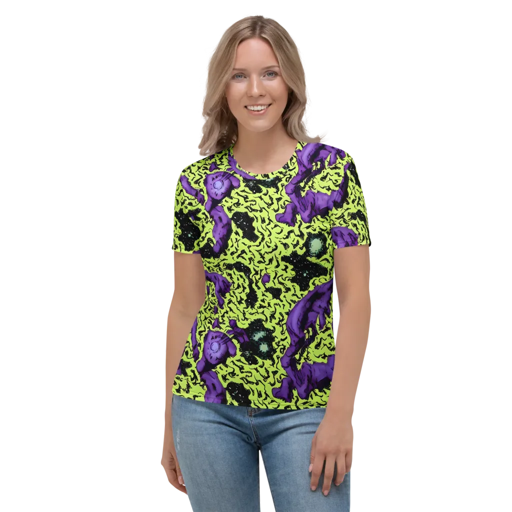 Violet Mayhem on Women's Crew Neck T-Shirt — Front