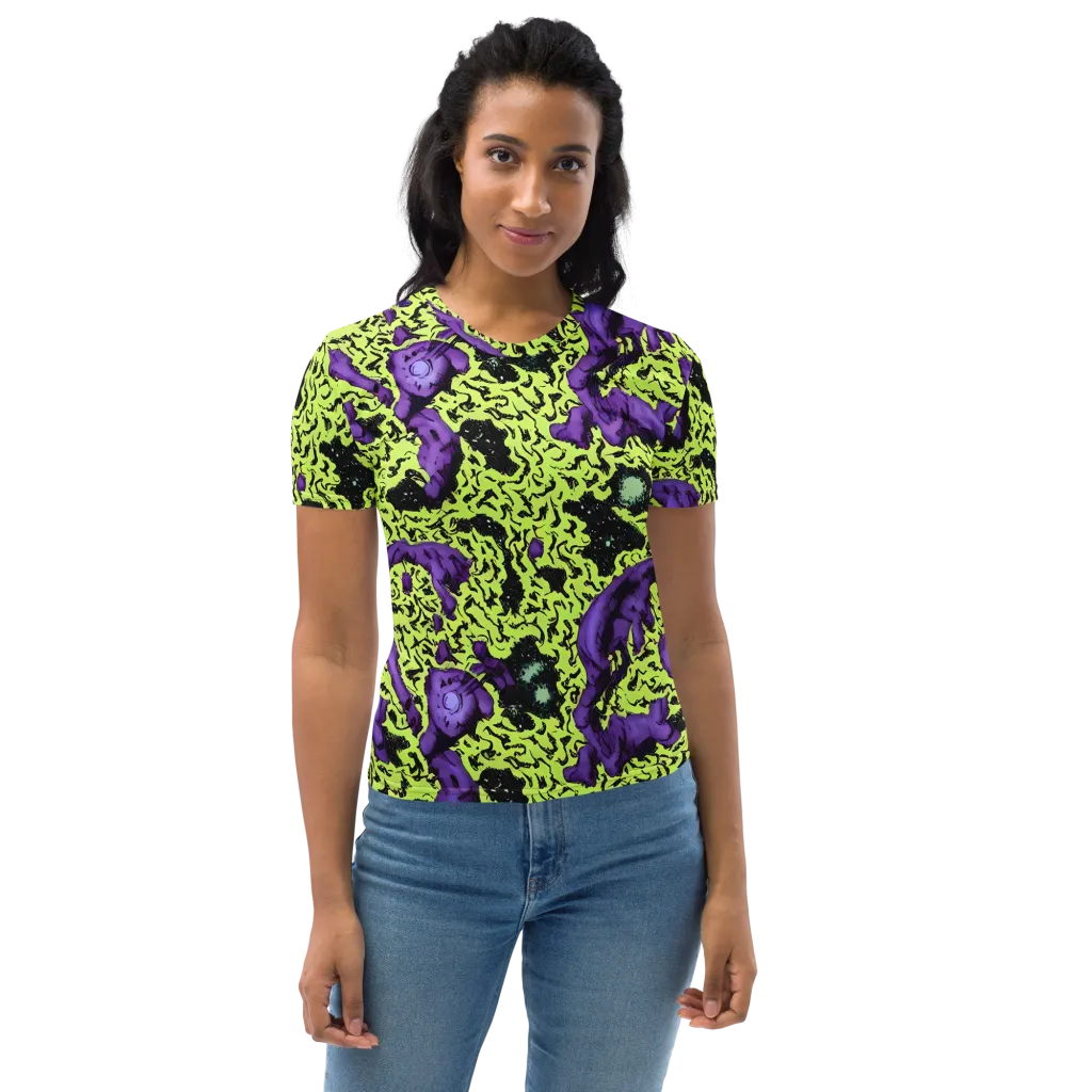 Violet Mayhem on Women's Crew Neck T-Shirt — Front