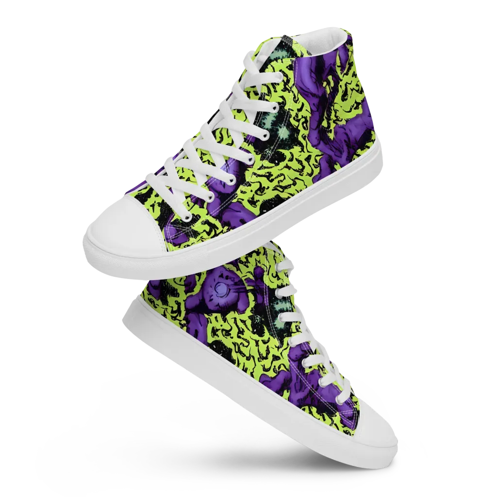 Violet Mayhem on Women's High Top Canvas Shoes — Front