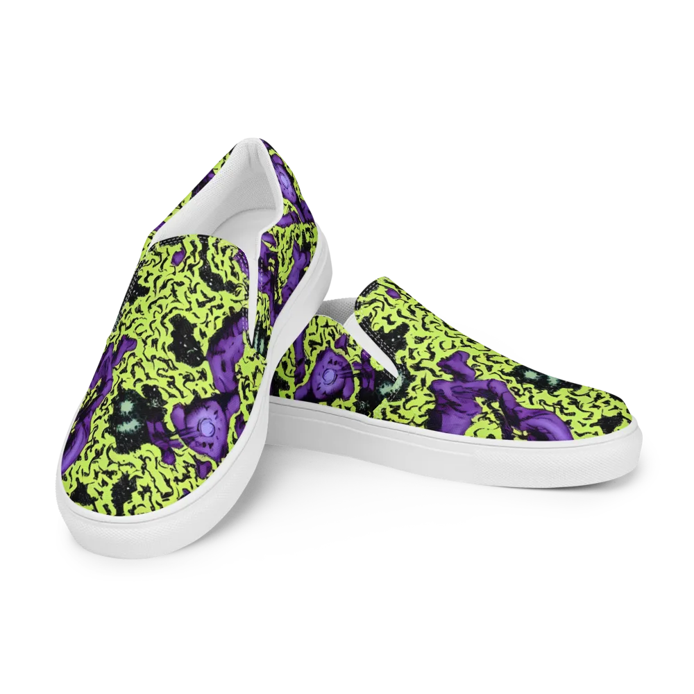Violet Mayhem on Men's Slip-On Canvas Shoes — Left Front