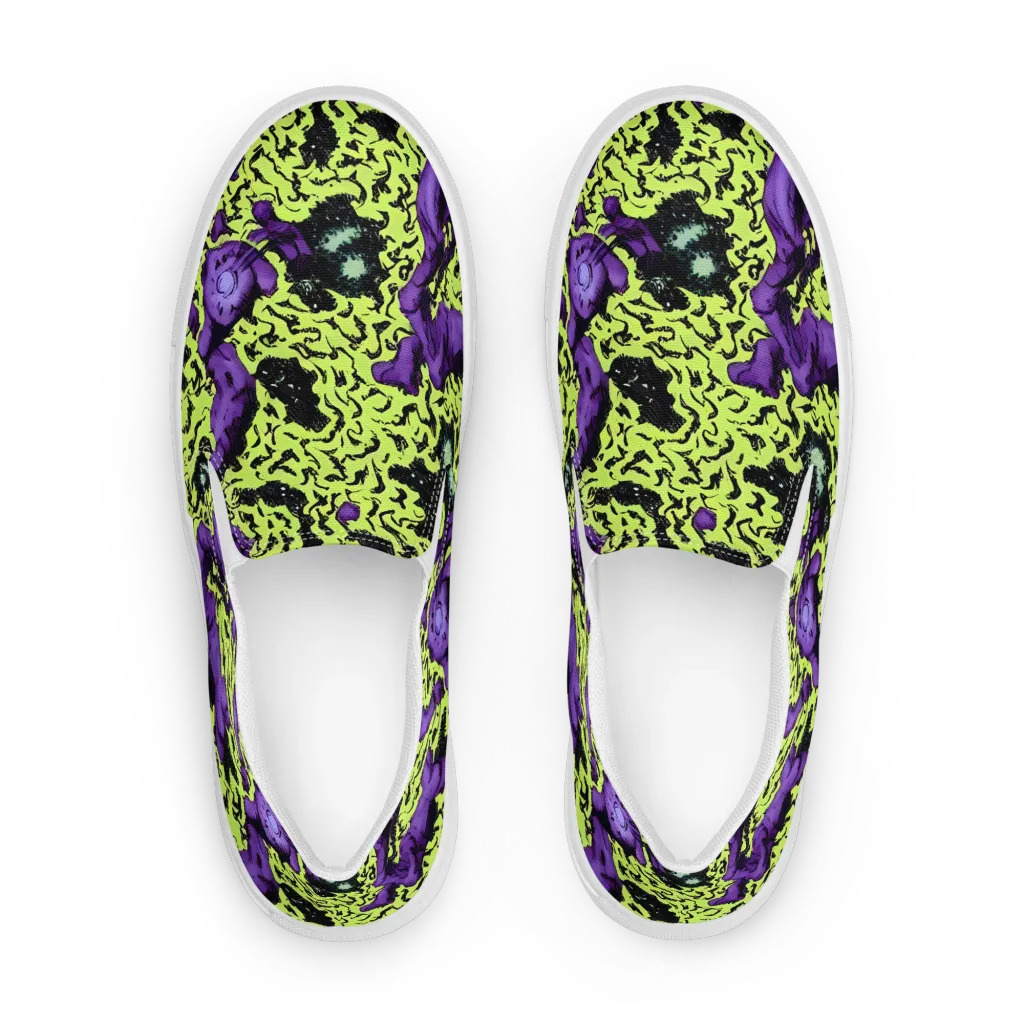 Violet Mayhem on Women's Slip-On Canvas Shoes — Front