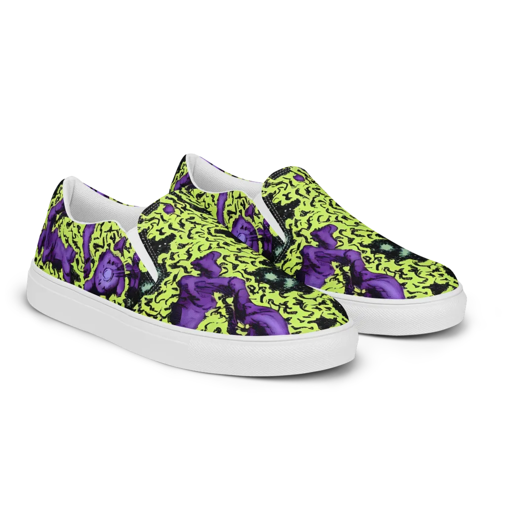 Violet Mayhem on Women's Slip-On Canvas Shoes — Right Front