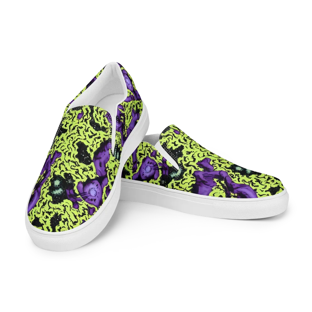Violet Mayhem on Women's Slip-On Canvas Shoes — Left Front