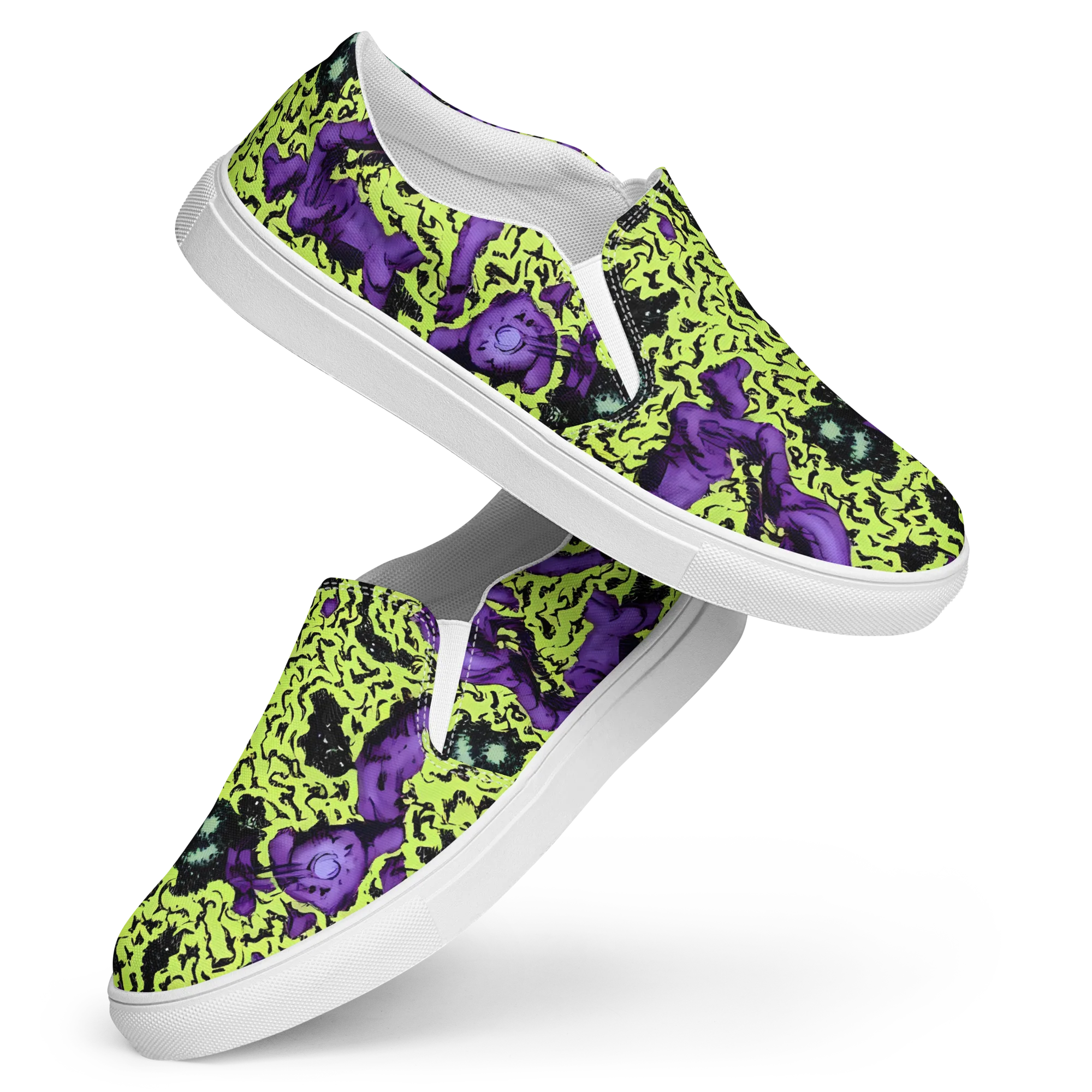 Violet Mayhem on Women's Slip-On Canvas Shoes — Front