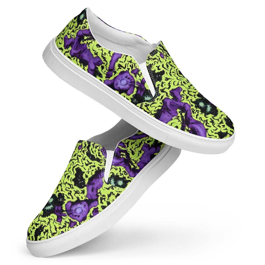 Violet Mayhem on Women's Slip-On Canvas Shoes — Front