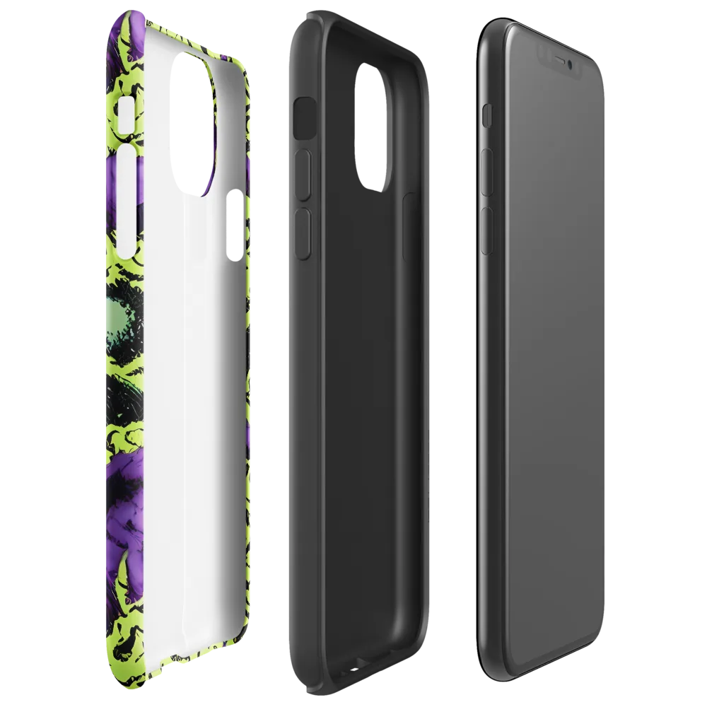 Violet Mayhem on Tough Case for iPhone® — Right