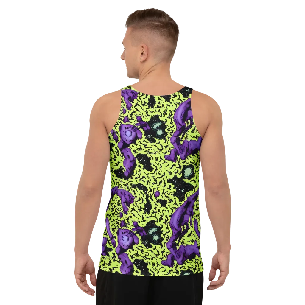 Violet Mayhem on Men's Tank Top — Back