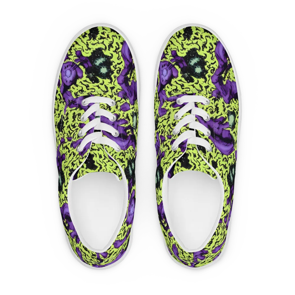 Violet Mayhem on Men's Lace-Up Canvas Shoes — Front
