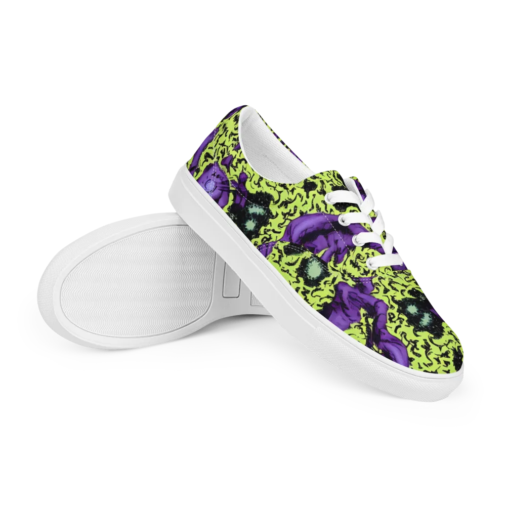 Violet Mayhem on Men's Lace-Up Canvas Shoes — Right Front