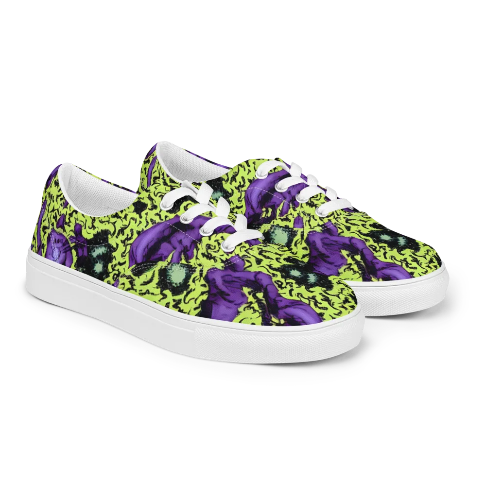 Violet Mayhem on Men's Lace-Up Canvas Shoes — Right Front