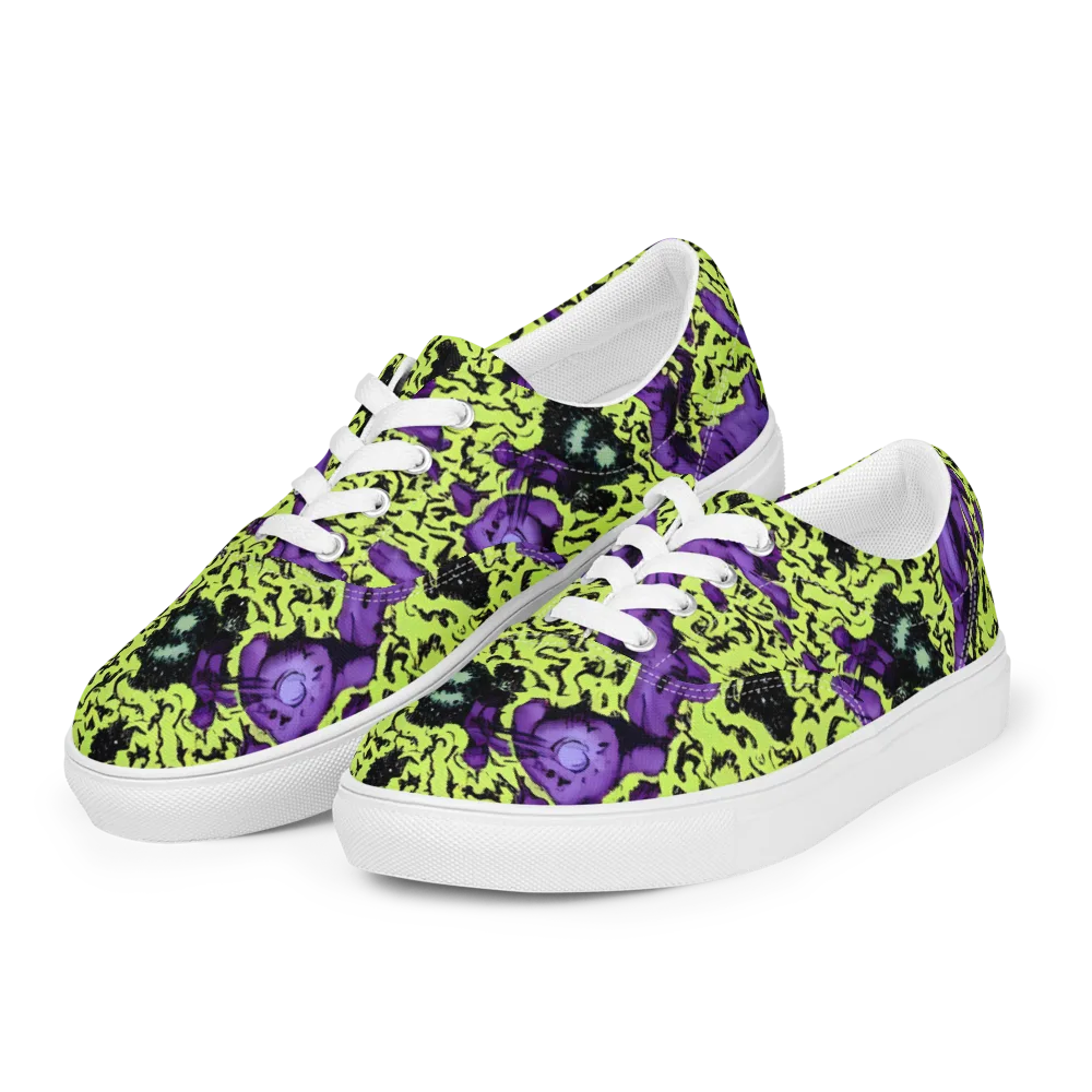 Violet Mayhem on Men's Lace-Up Canvas Shoes — Left Front