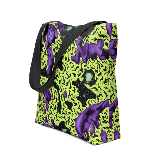 Violet Mayhem on a Tote Bag