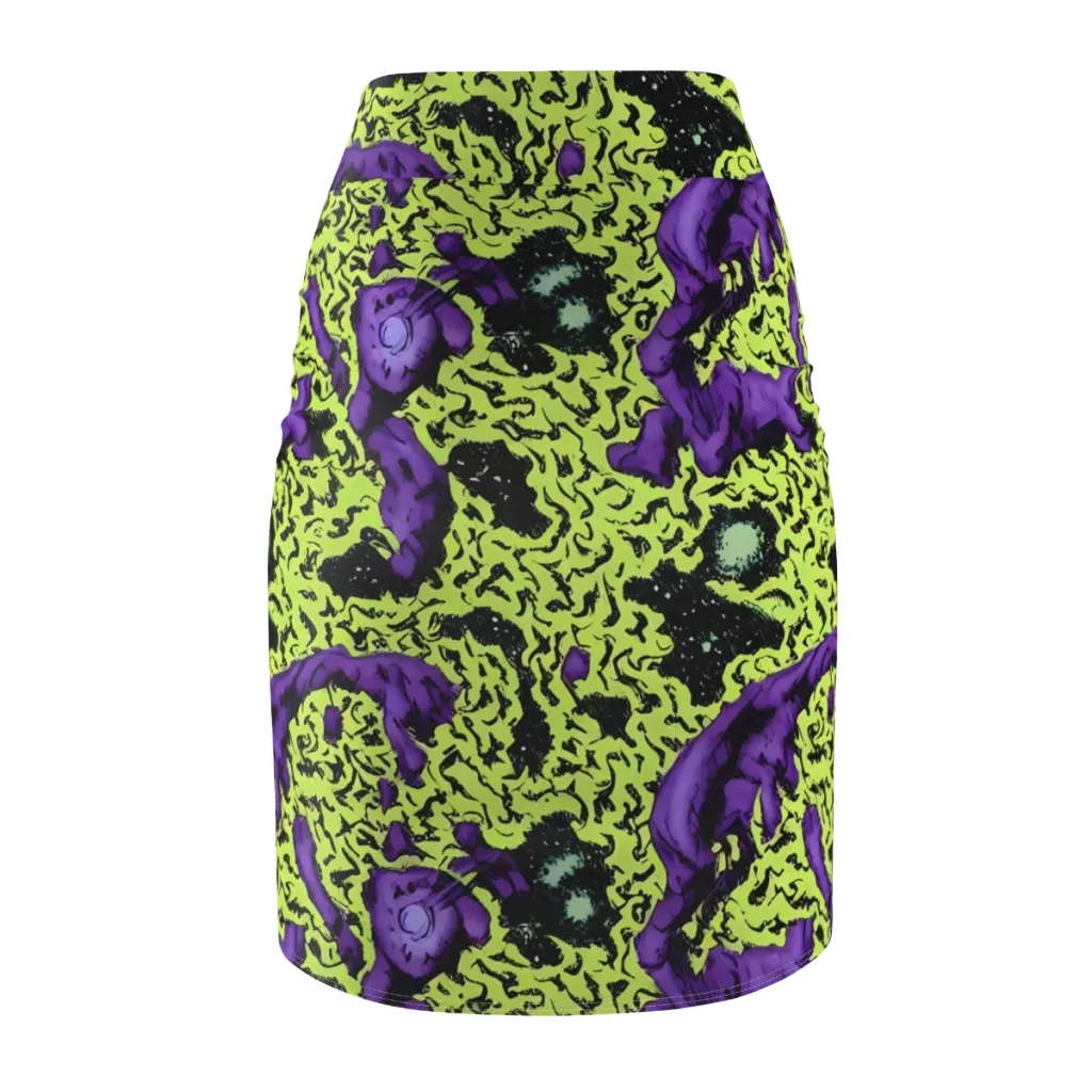 Violet Mayhem on Pencil Skirt — Back