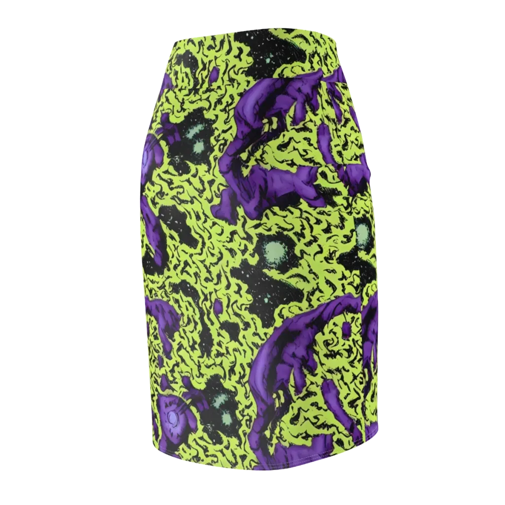 Violet Mayhem on Pencil Skirt — Back Side