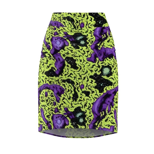 Violet Mayhem on a Pencil Skirt