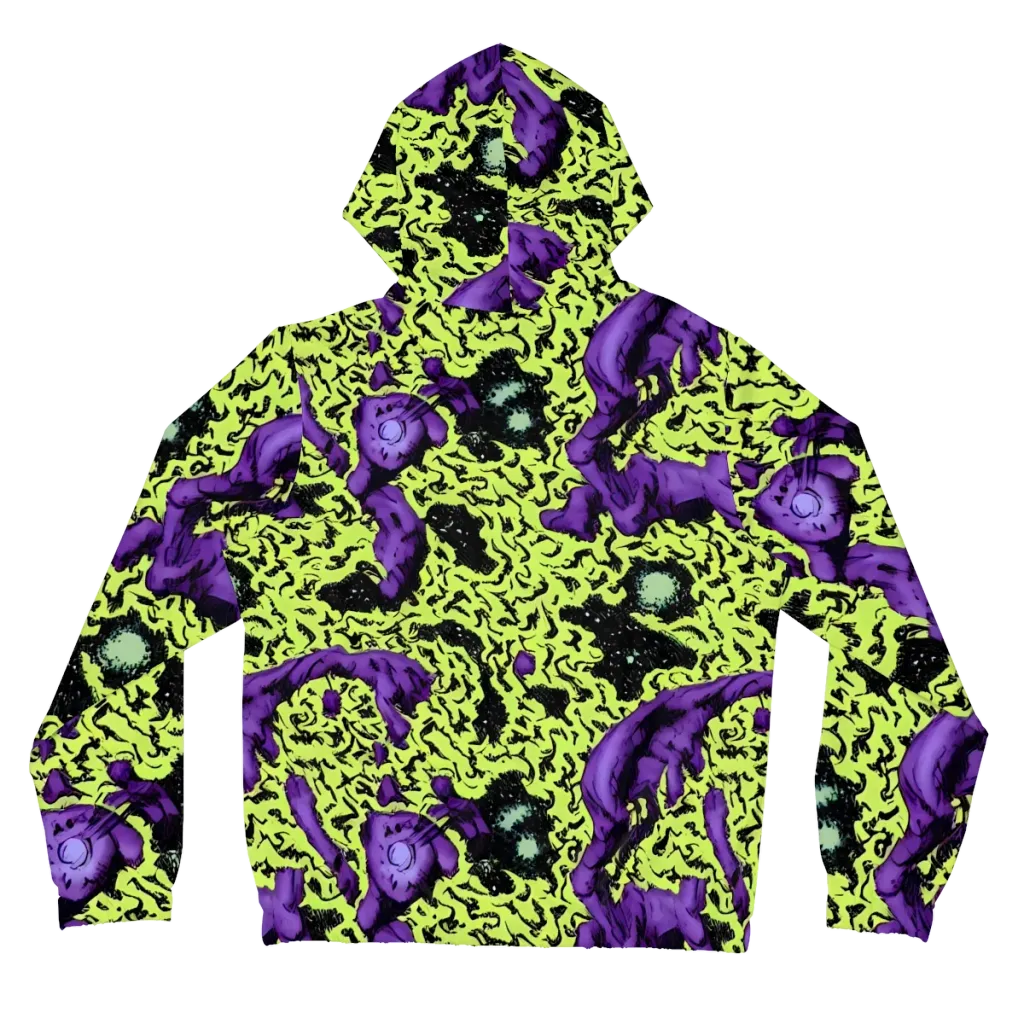 Violet Mayhem on Women's Full-Zip Hoodie — Back