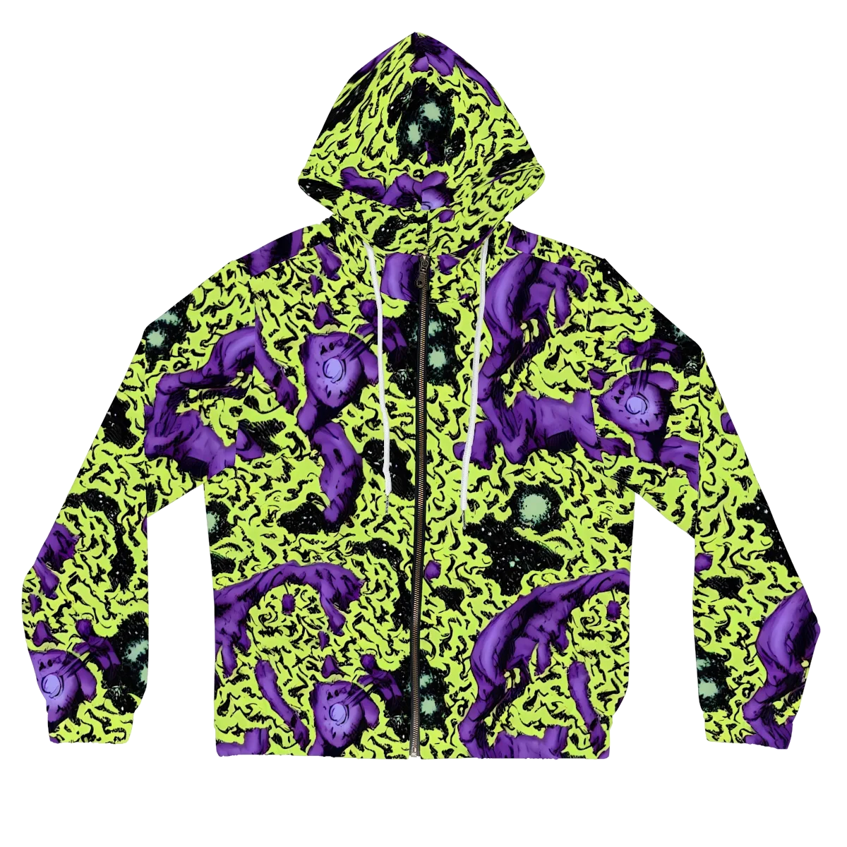 Violet Mayhem on Women's Full-Zip Hoodie — Front