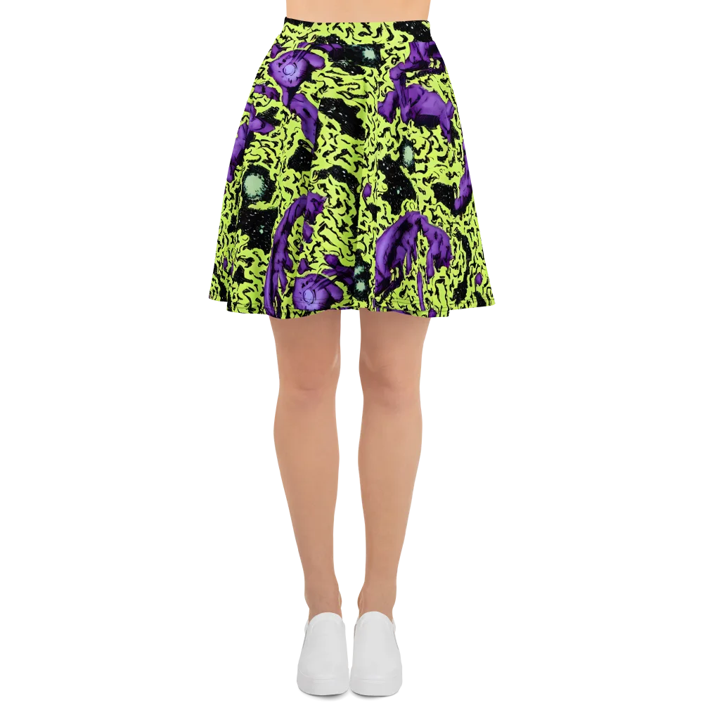 Violet Mayhem on Skater Skirt — Front