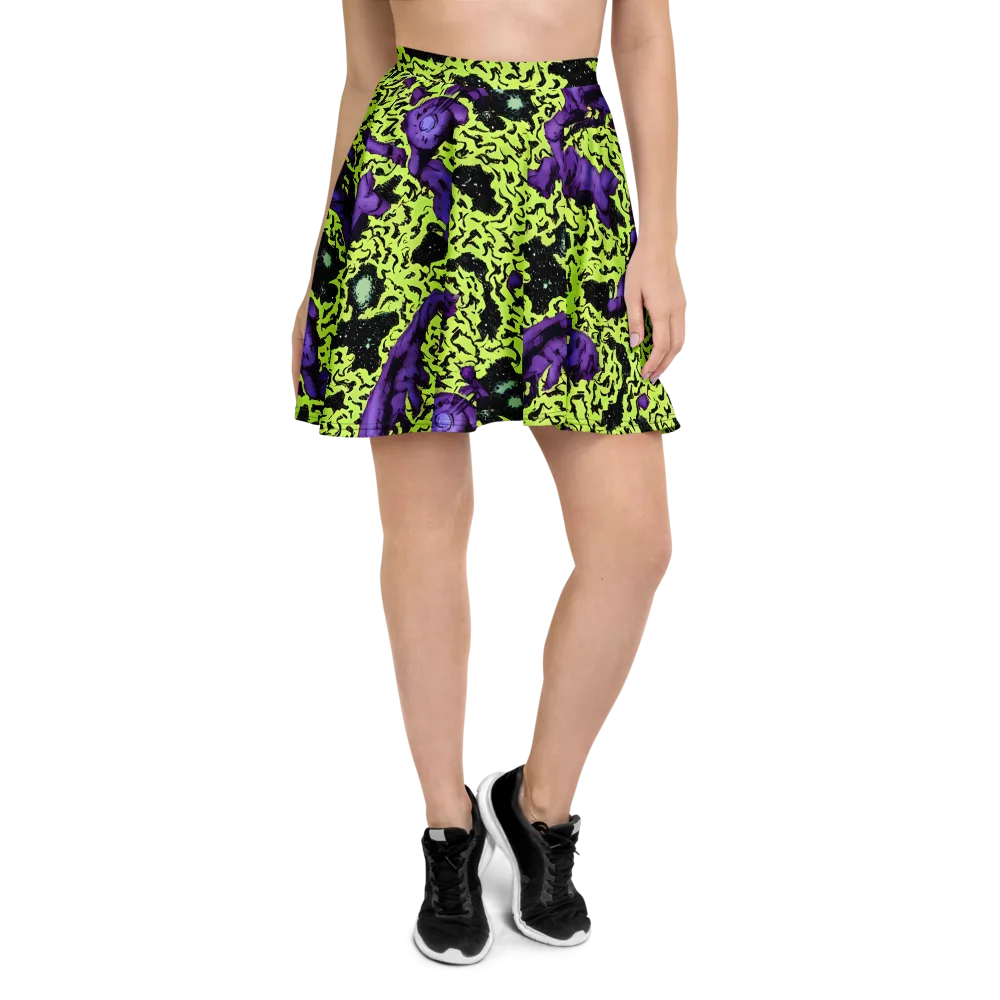 Violet Mayhem on Skater Skirt — Front