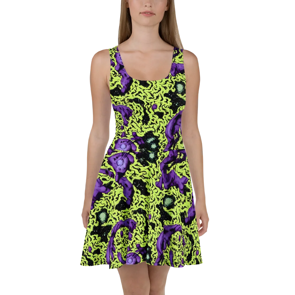 Violet Mayhem on Skater Dress — Front