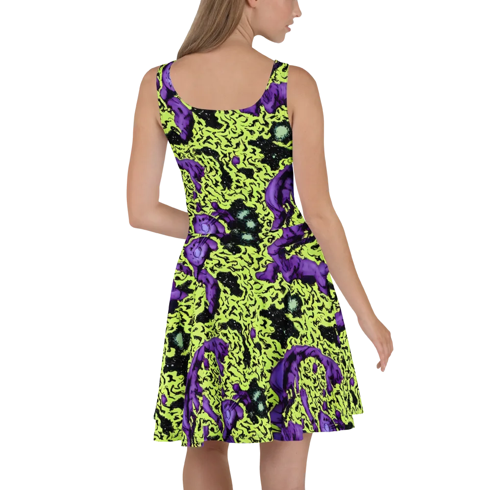 Violet Mayhem on Skater Dress — Back