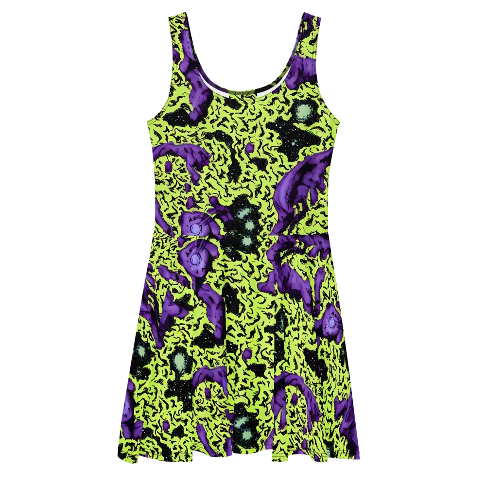 Violet Mayhem on Skater Dress — Front
