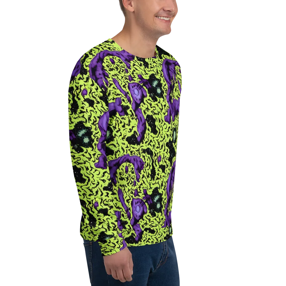 Violet Mayhem on Sweatshirt — Right Front