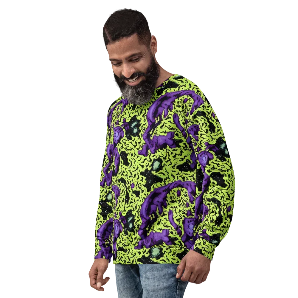 Violet Mayhem on Sweatshirt — Left Front