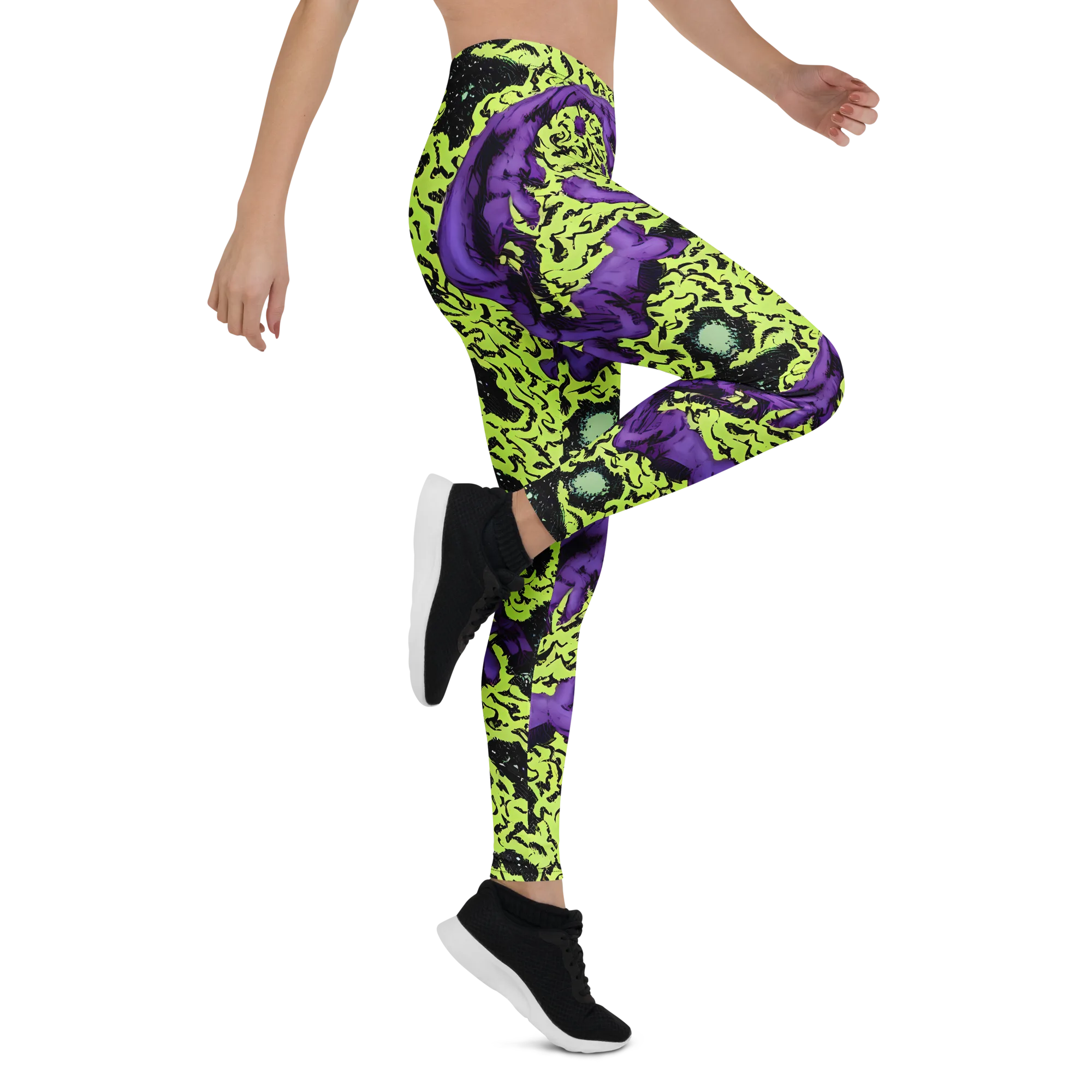 Violet Mayhem on Leggings — Right