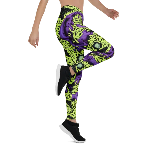 Violet Mayhem on a Leggings
