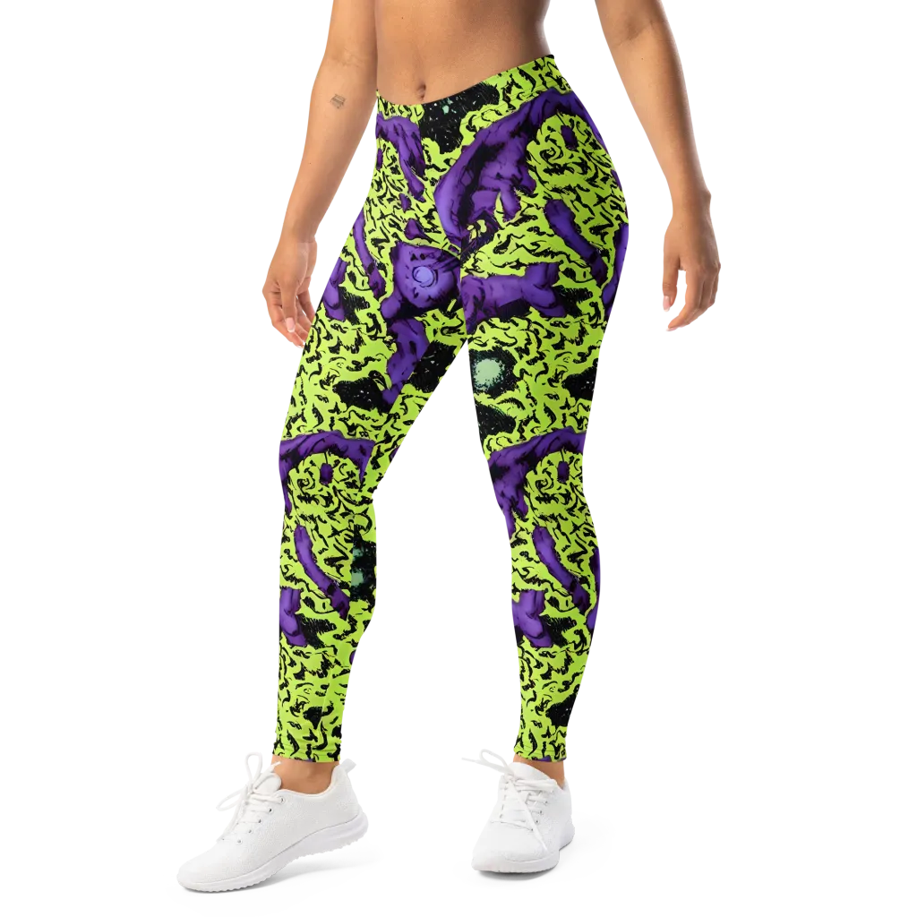 Violet Mayhem on Leggings — Left Front