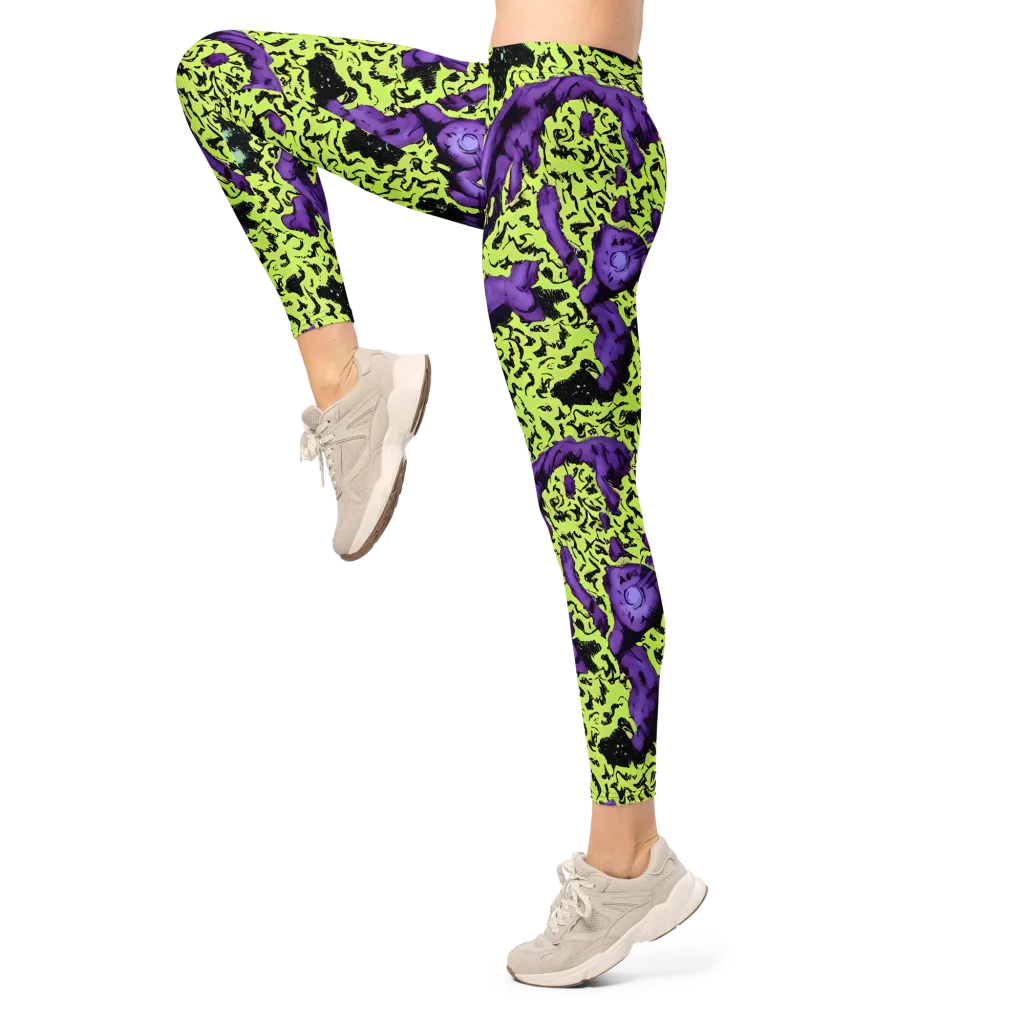 Violet Mayhem on Leggings — Left