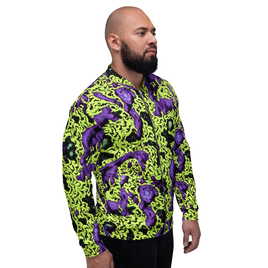 Violet Mayhem on Bomber Jacket — Right