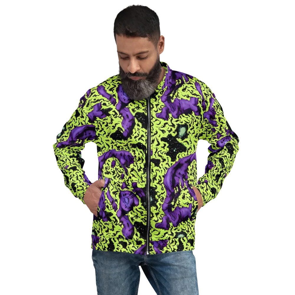 Violet Mayhem on Bomber Jacket — Front