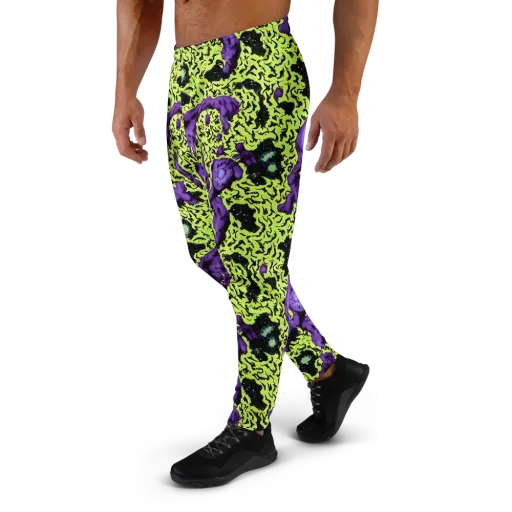 Violet Mayhem on a Men's Joggers