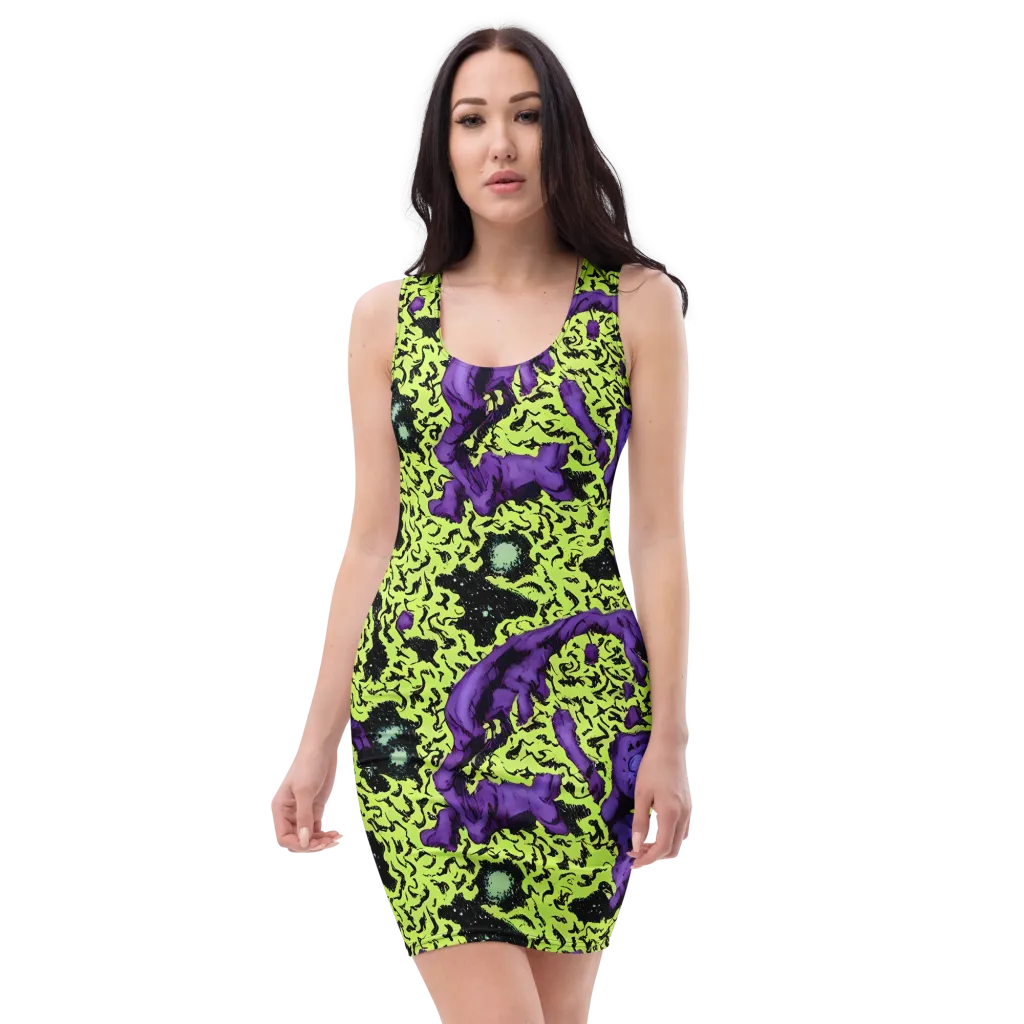 Violet Mayhem on Bodycon Dress — Front